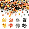  800Pcs 8 Styles CCB Plastic Beads CCB-TA0001-05-8