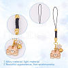 12Pcs 6 Styles Alloy Enmal Pendant Decorations HJEW-GO00017-3