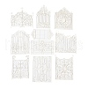 10Pcs 10 Styles Paper Self-Adhesive Stickers STIC-P011-C03-2