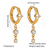 Elegant Stainless Steel Rhinestone Tassel Hoop Earrings RZ2213-1-2
