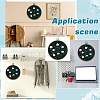 Flat Round ABS Wall Mounted Brooch Organizer Display Boards AJEW-WH0554-84B-6