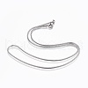 304 Stainless Steel Snake Chain Necklaces NJEW-F248-02A-P-1