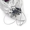 Rectangle Polyester Bags with Nylon Cord ABAG-E008-01B-12-5