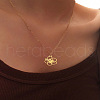 Flower Hollow Out Alloy Pendant Necklaces for Women FS-WGC7523-01-1
