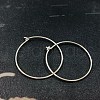 925 Sterling Silver Hoop Earrings Findings STAS-P210-26S-02-1