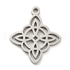 Non-Tarnish 304 Stainless Steel Pendants STAS-P330-04P-1