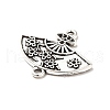 Tibetan Style Alloy Connector Charms PALLOY-M198-29AS-3
