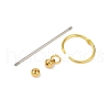 Iron Bar Beadable Keychain Clasps AJEW-R004-02G-3