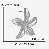 304 Stainless Steel European and American Flower Stud Earrings FB3298-1-1
