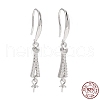 Anti-Tarnish Rhodium Plated 925 Sterling Silver Earring Hooks STER-D035-31P-3