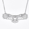 Non-Tarnish 201 Stainless Steel Pendant Necklaces NJEW-T009-JN060-1-40-1