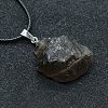 Natural Smoky Quartz Raw Rough Nuggets Pendant Necklace FS-WG50F2C-17-1
