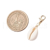 Natural Shell Pendant Decoration HJEW-JM03190-02-3