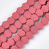 Spray Painted Non-magnetic Synthetic Hematite Beads Strands G-T116-23-12-1