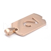 Ion Plating(IP) 304 Stainless Steel Pendants STAS-O127-C02-3