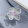 Brass Rhinestone Finger Rings for Women FS-WGC1A7E-04-1