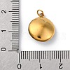 316 Stainless Steel Faceted Glass Pendants STAS-K258-46G-08-3