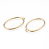 Alloy Open Back Bezel Pendants PALLOY-T085-08LG-1