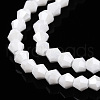 Opaque Solid Color Electroplate Glass Beads Strands EGLA-A039-P2mm-A15-3