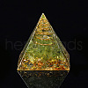 Orgonite Pyramid Resin Display Decorations G-PW0005-05E-1