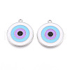 Alloy Enamel Pendants ENAM-T020-101-1