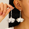 Alloy Dangle Stud Earrings WGBCB82-08-1