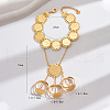 Luxurious Middle Eastern Style Brass Finger Ring Bracelets for Women WJ1247-6