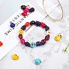 Halloween Theme Dyed Synthetic Turquoise Bead Strands G-GA0001-04-5