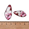 4Pcs Transparent Epoxy Resin Butterfly Wings Pendants RESI-C057-07B-3