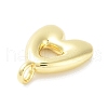 Rack Plating Brass Balloon Letter Pendants KK-C050-01G-3
