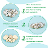HOBBIESAY 4Pcs 2 Style Detachable Flower Glass Crystal Rhinestone Shoe Decoration FIND-HY0003-38-4