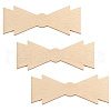 Olycraft 3Pcs Brass Cabochons DIY-OC0013-26B-1