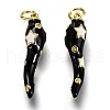 Brass Enamel Pendants X-KK-B026-15G-A-2