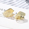 Brass Cuff Earrings for Women EJEW-U036-02G-2