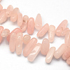 Natural Rose Quartz Stone Bead Strands G-R223-25-1