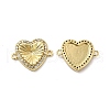 Brass Micro Pave Clear Cubic Zirconia Connector Charms KK-E068-VB342-1