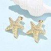 Brass Clear Cubic Zirconia Stud Earrings EJEW-Q017-05A-G-2