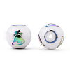 Christmas Opaque Glass Beads X-EGLA-R113-06D-2