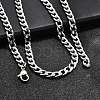 Non-Tarnish 304 Stainless Steel Curb Chain/Twisted Chain Necklace Making X-STAS-A028-N122P-4