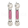 304 Stainless Steel Enamel Stud Earrings EJEW-S229-15P-06-1
