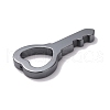 PVD Vacuum Plating Non-magnetic Synthetic Hematite Pendants G-G856-04B-3