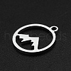 Non-Tarnish 201 Stainless Steel Charms STAS-N090-LA003-2
