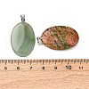 Natural & Synthetic Mixed Gemstone Pendants G-K354-12-3