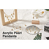 Sparkeads 120Pcs 3 Style Acrylic Pearl Pendants & ABS Plastic Pendants FIND-SK0001-01-13