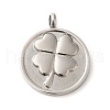 Non-Tarnish 304 Stainless Steel Pendants STAS-C086-06F-P-1
