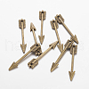 Tibetan Style Zinc Alloy Arrow Pendants X-TIBEP-M002-102-NR-2