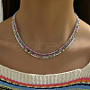 3Pcs Bohemian Style Handmade 3 Layer Round Glass Seed Beaded Necklaces for Women Vacation HM8035-2