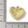 Rack Plating Brass Micro Pave Cubic Zirconia Pendants KK-P272-06G-3
