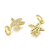 Brass Micro Pave Cubic Zirconia Pendants KK-K300-11G-2