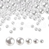 1150Pcs 5 Style ABS Plastic Imitation Pearl Beads KY-LS0001-20-1